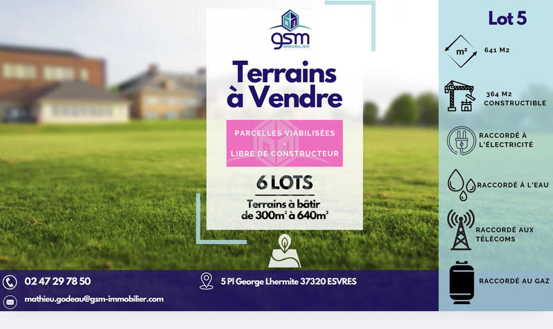 Terrain - 641 m²