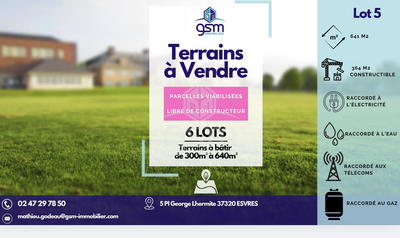 Terrain - 641 m²