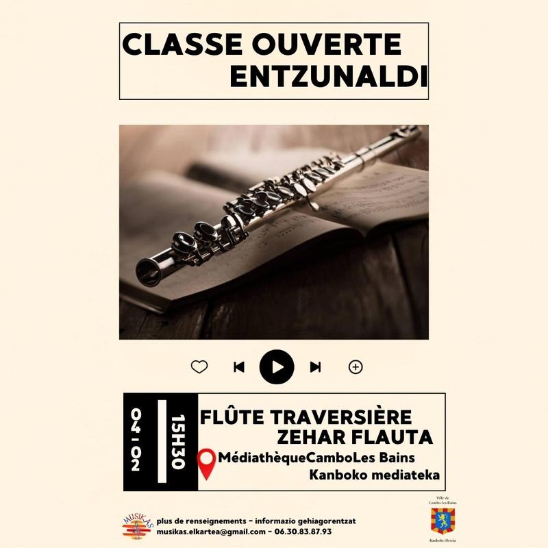 Classe ouverte Flûtes traversières avec Musikas