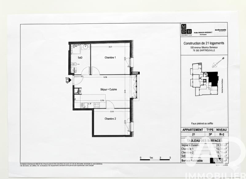Appartement - 50 m² - 3 pièces