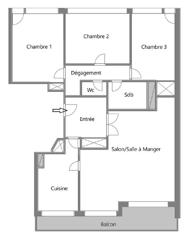 Appartement - 87 m² - 4 pièces
