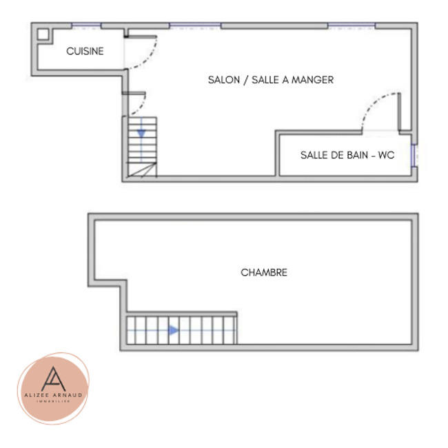 Appartement - 50 m² - 3 pièces