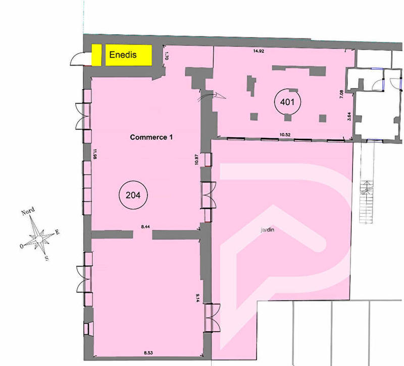 Local commercial - 185 m² - 3 pièces