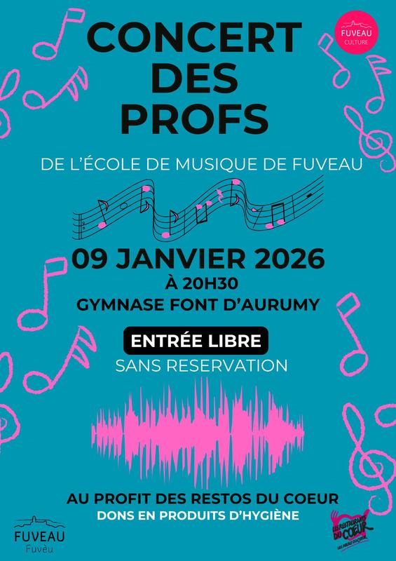 Concert des profs au profit des Restos du Coeur
