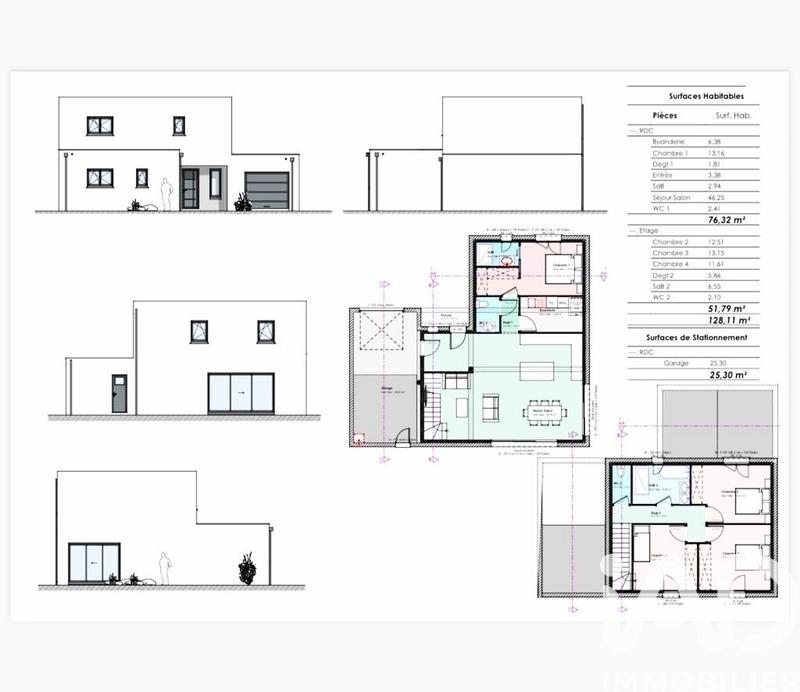 Maison - 128 m² - 6 pièces