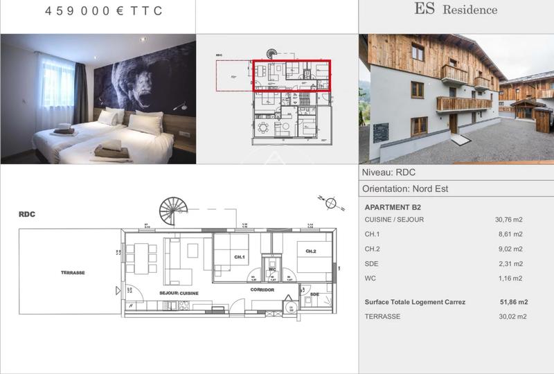 Appartement - 51 m² - 3 pièces