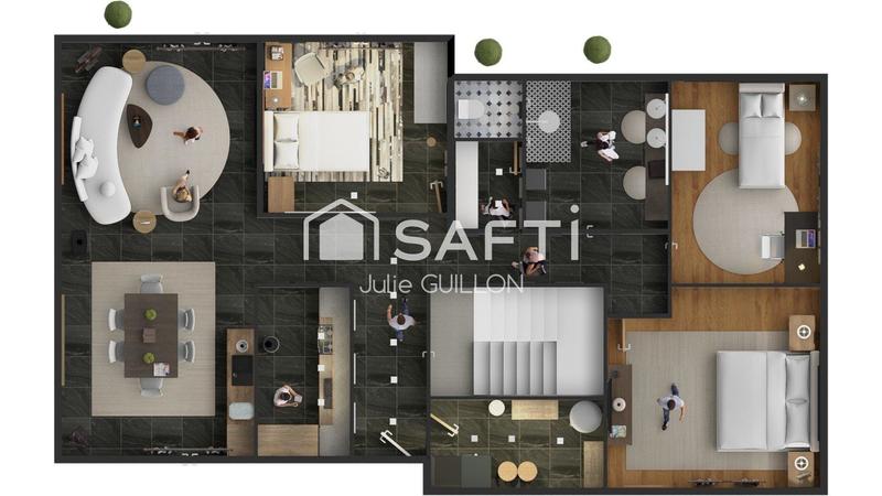 Appartement - 110 m² - 4 pièces