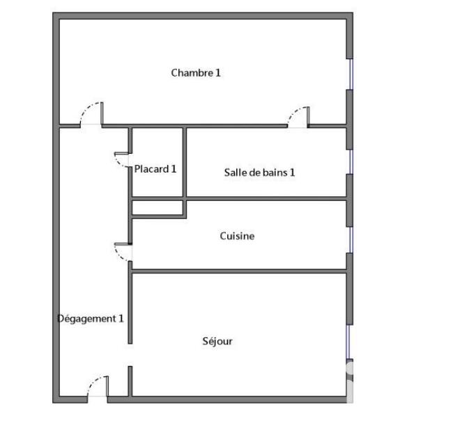 Appartement - 40 m² - 2 pièces