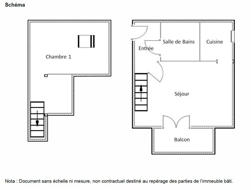 Duplex - 37 m² - 2 pièces