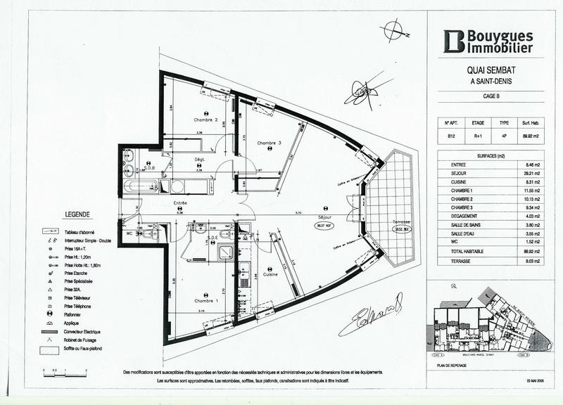 Appartement - 90 m² - 4 pièces
