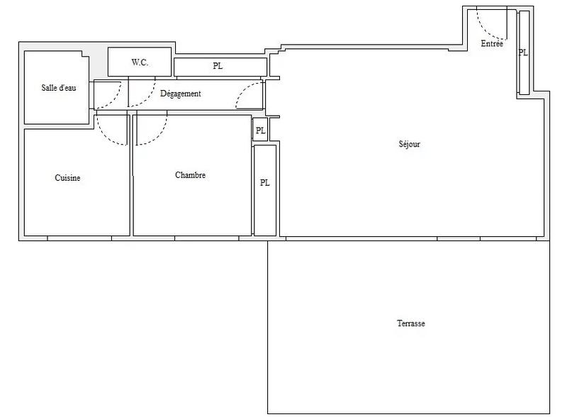 Appartement - 65 m² - 3 pièces