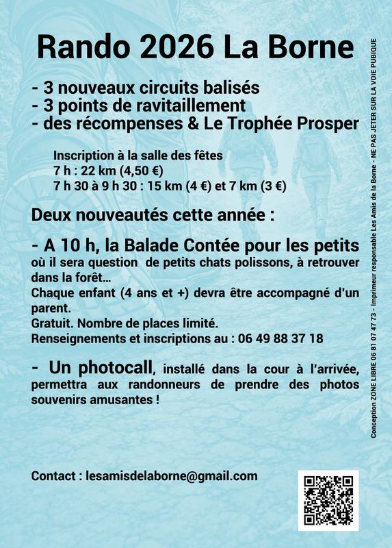 Rando 2026 - la Borne