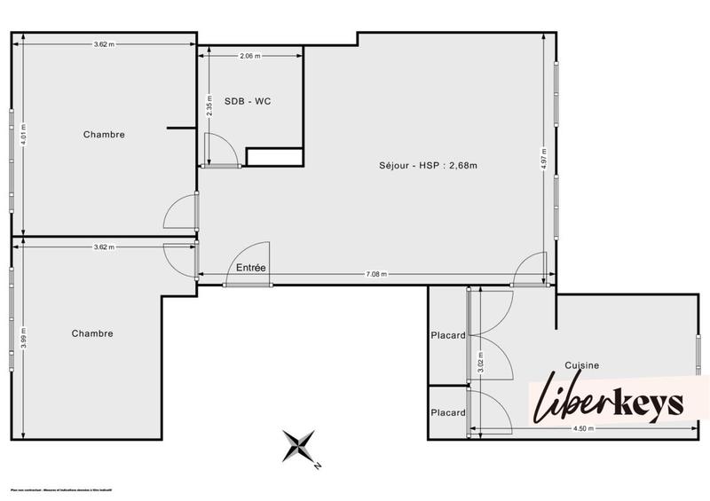 Appartement - 74 m² - 3 pièces