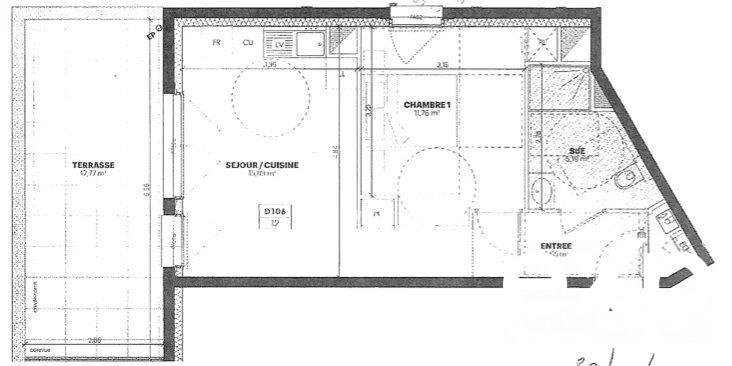 Appartement - 39 m² - 2 pièces