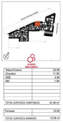 Appartement - 42 m² - 2 pièces