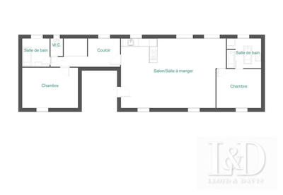 Appartement - 85 m² - 3 pièces