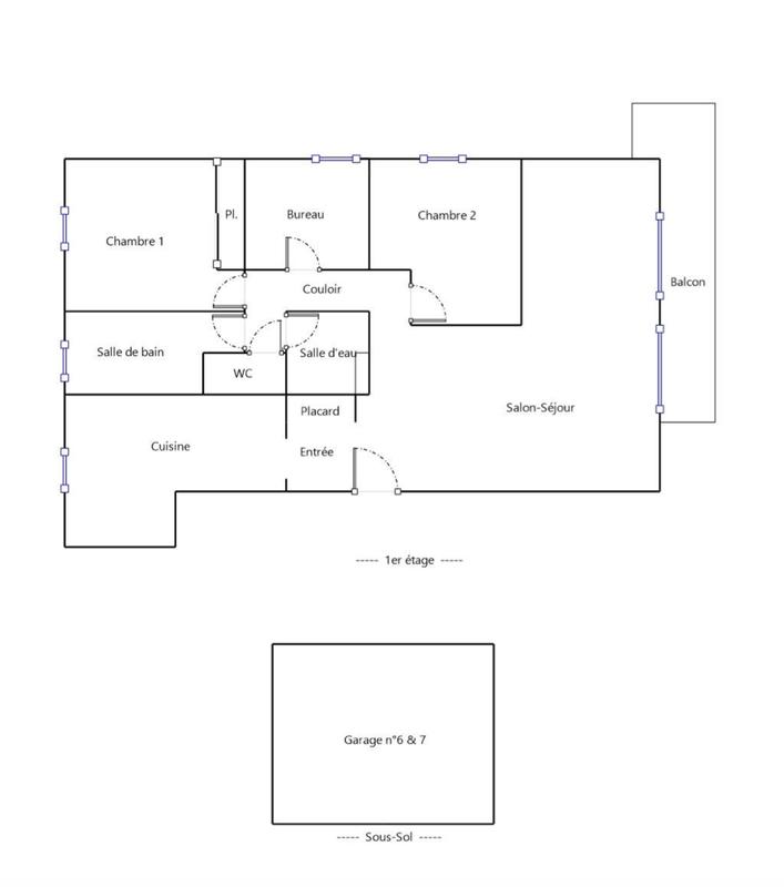 Appartement - 99 m² - 5 pièces