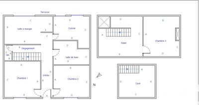 Maison - 90 m² - 4 pièces