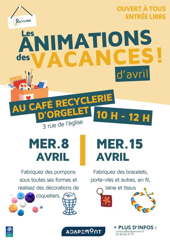 Les animations des vacances !