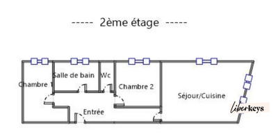 Appartement - 64 m² - 3 pièces