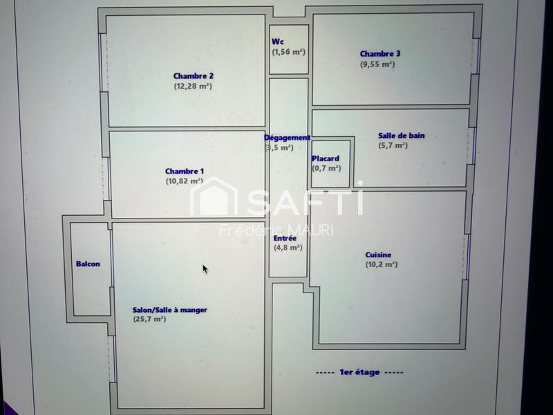 Appartement - 85 m² - 4 pièces