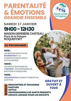 Atelier : Parentalité &amp; Émotions, grandir ensemble