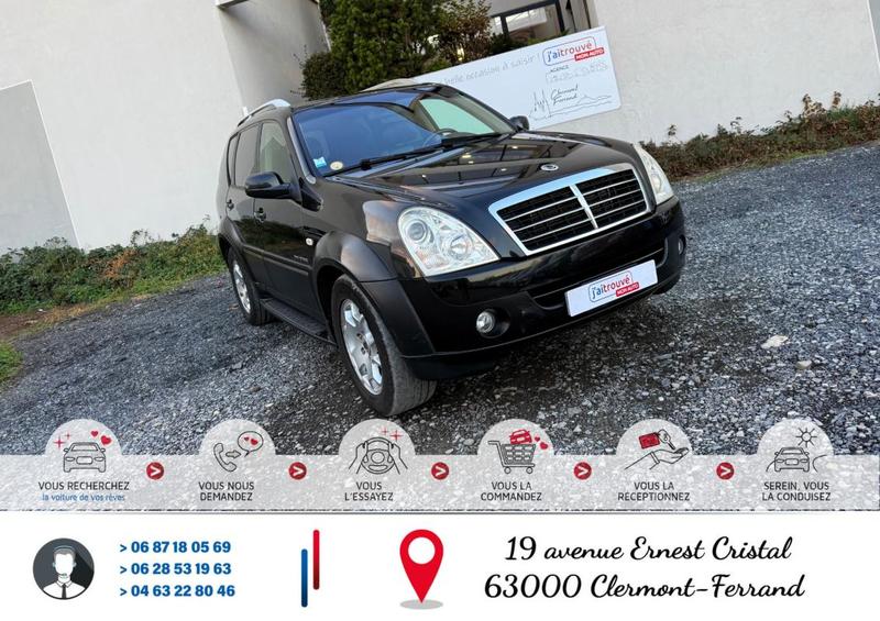 Ssangyong Rexton II 2.7 d 4x4 186cv 270 Xvd Sport (Mercedes) Grand Luxe Bva Mode Winter Sport*Vitres teintées*Attelage*Marche pied*Barres de toit*Moteur à Chaine* Véhicule Sous Garantie Révision Ok* Carte Grise Moitié prix (Véhicule plus 10 ans)* équipé P