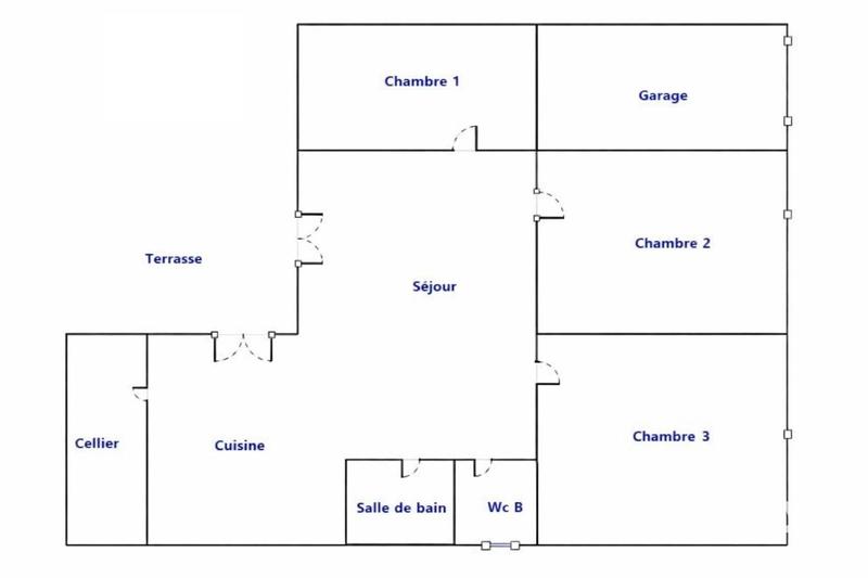 Maison - 90 m² - 4 pièces