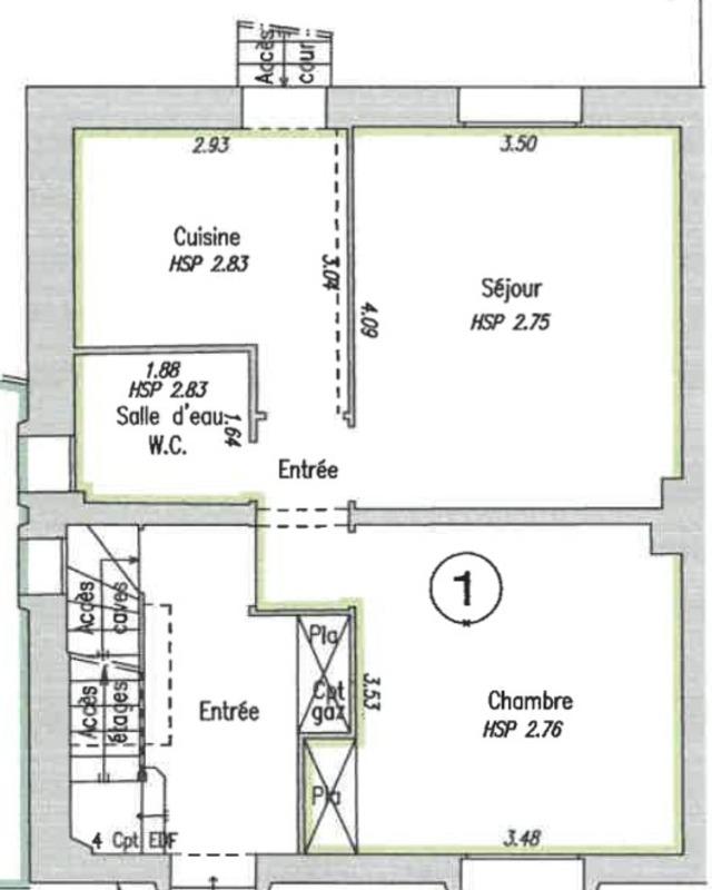 Appartement - 40 m² - 2 pièces