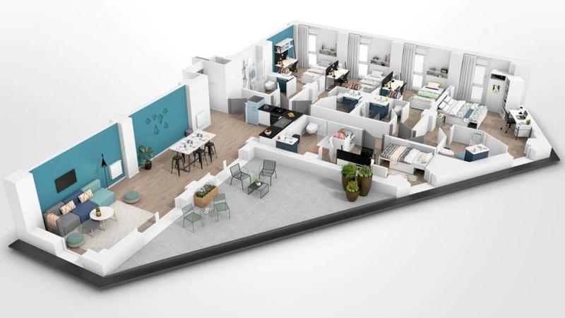 Appartement - 133 m² - 1 pièce