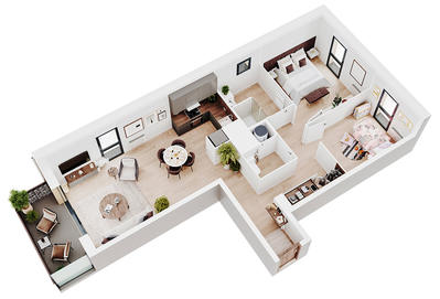 Appartement - 84 m² - 4 pièces