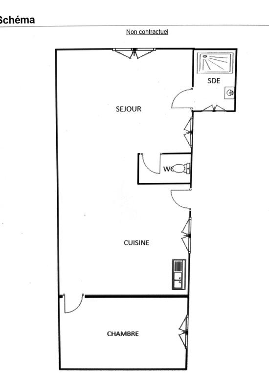 Maison ancienne - 42 m² - 2 pièces
