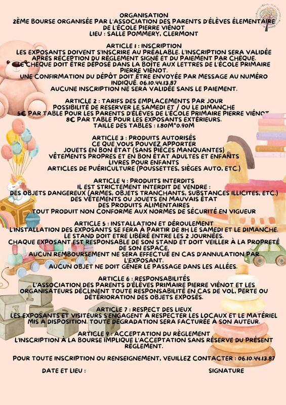 Bourse au jouets, puériculture, vêtements