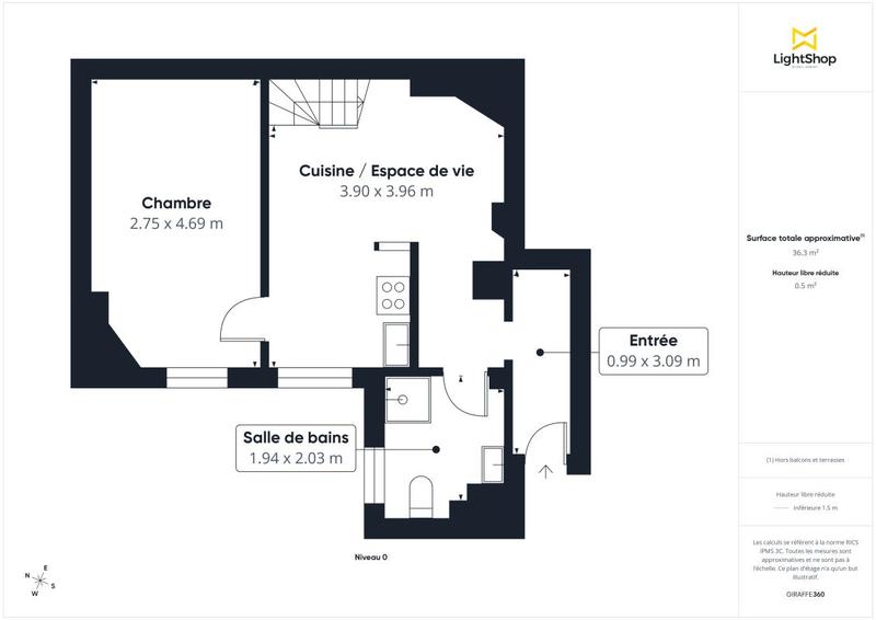 Appartement - 41 m² - 2 pièces