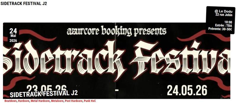 Sidetrack festival - Jour 2 -