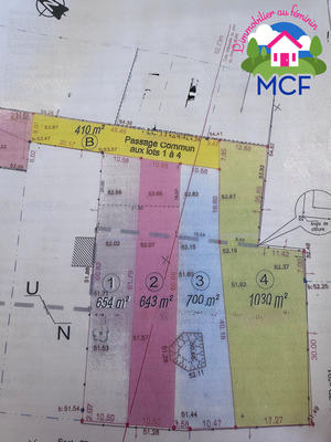 Terrain - 654 m²
