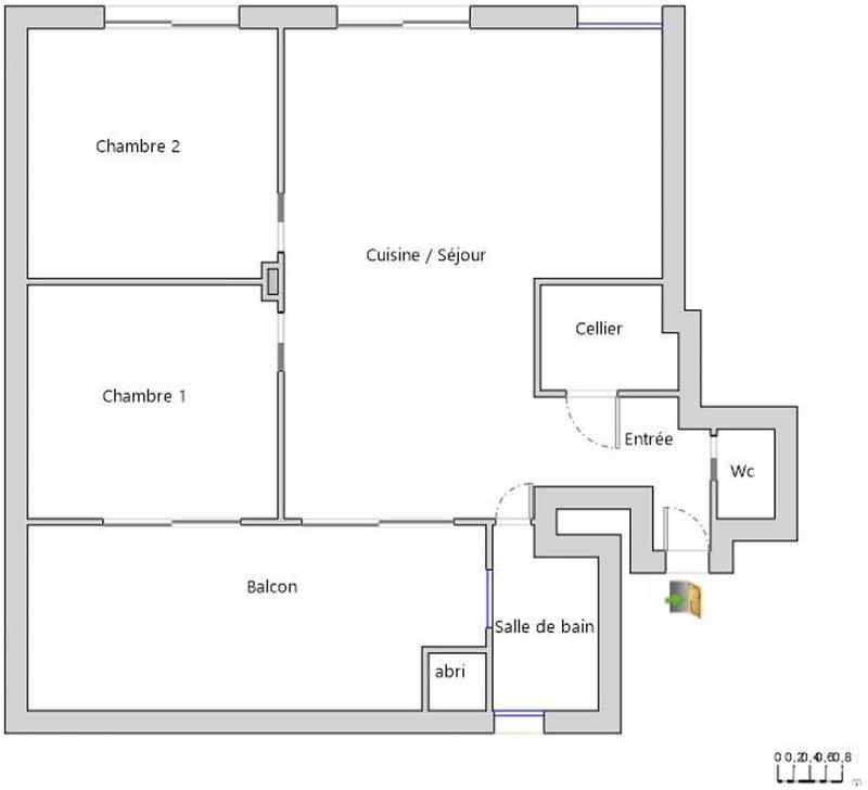 Appartement - 52 m² - 3 pièces