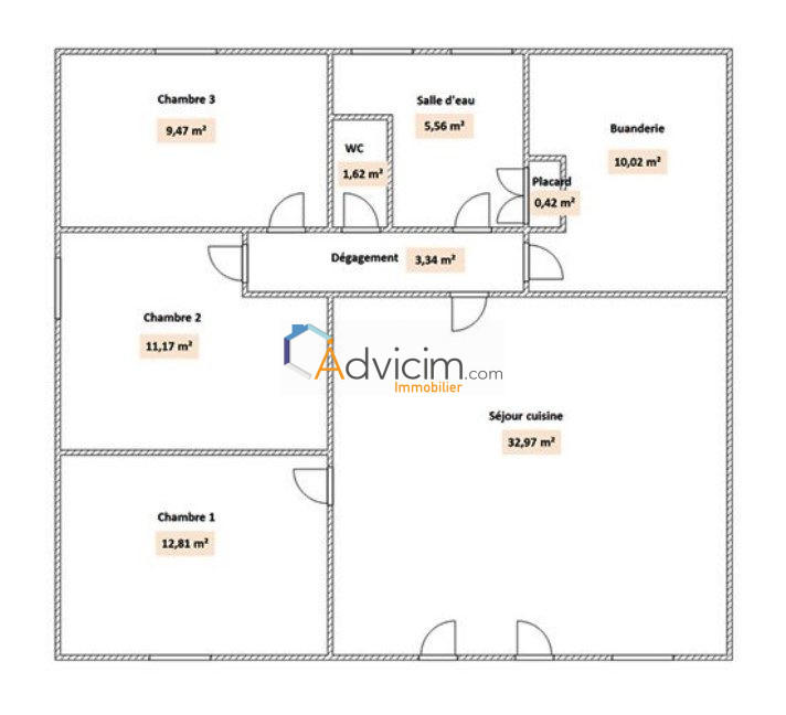 Maison - 87 m² - 5 pièces