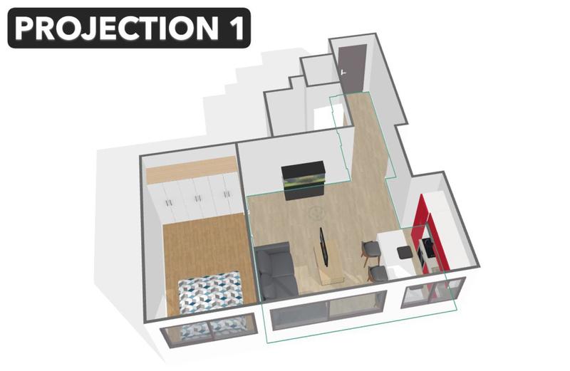 Appartement - 44 m² - 2 pièces