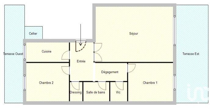 Appartement - 80 m² - 3 pièces