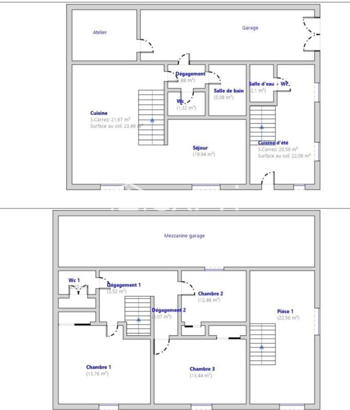Maison - 144 m² - 6 pièces