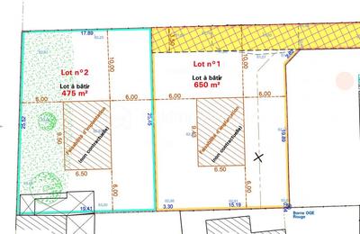 Terrain constructible - 650 m²