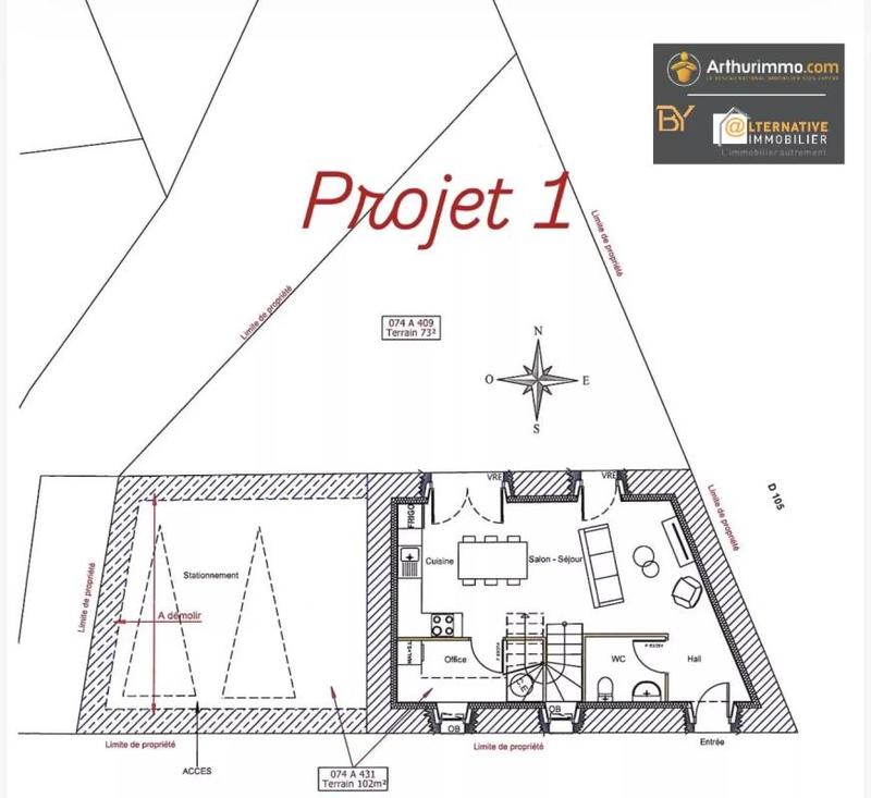 Grange - 100 m² - 2 pièces