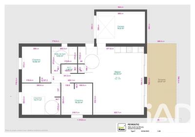 Maison - 85 m² - 4 pièces