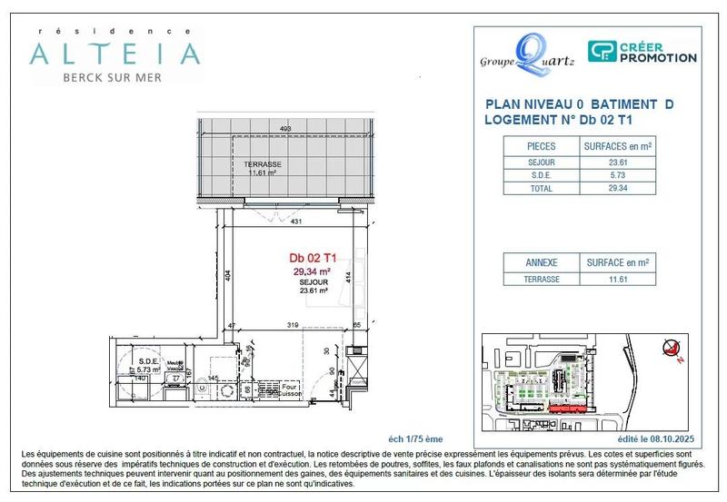 Appartement - 29 m² - 1 pièce