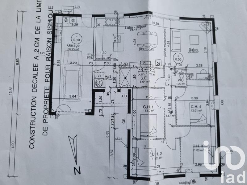 Maison - 107 m² - 6 pièces
