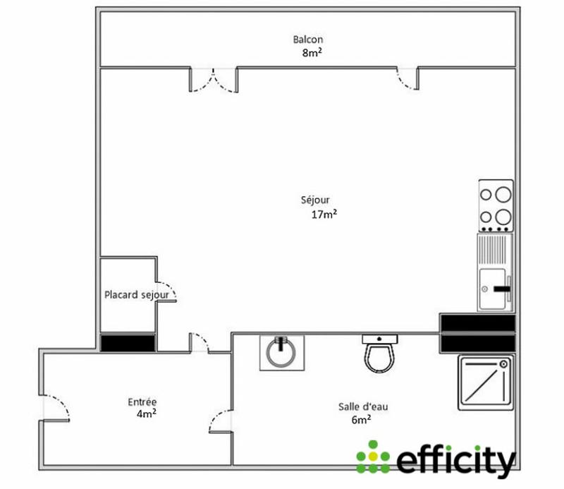 Appartement - 27 m² - 1 pièce