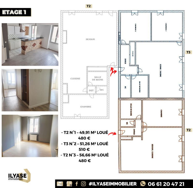 Immeuble - 444 m² - 24 pièces