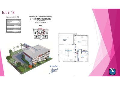 Appartement - 45 m² - 2 pièces