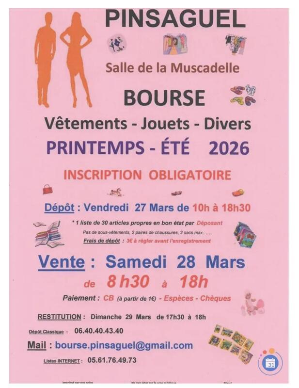 Bourse aux vêtements printemps-été